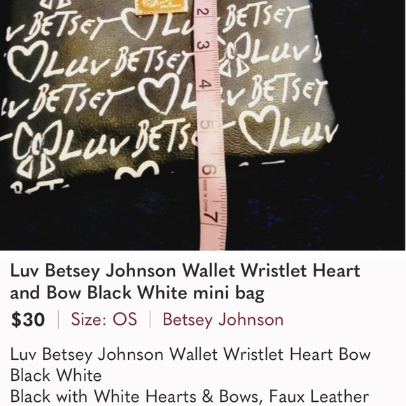 Betsy Johnson large satchel - Picture 7 of 9